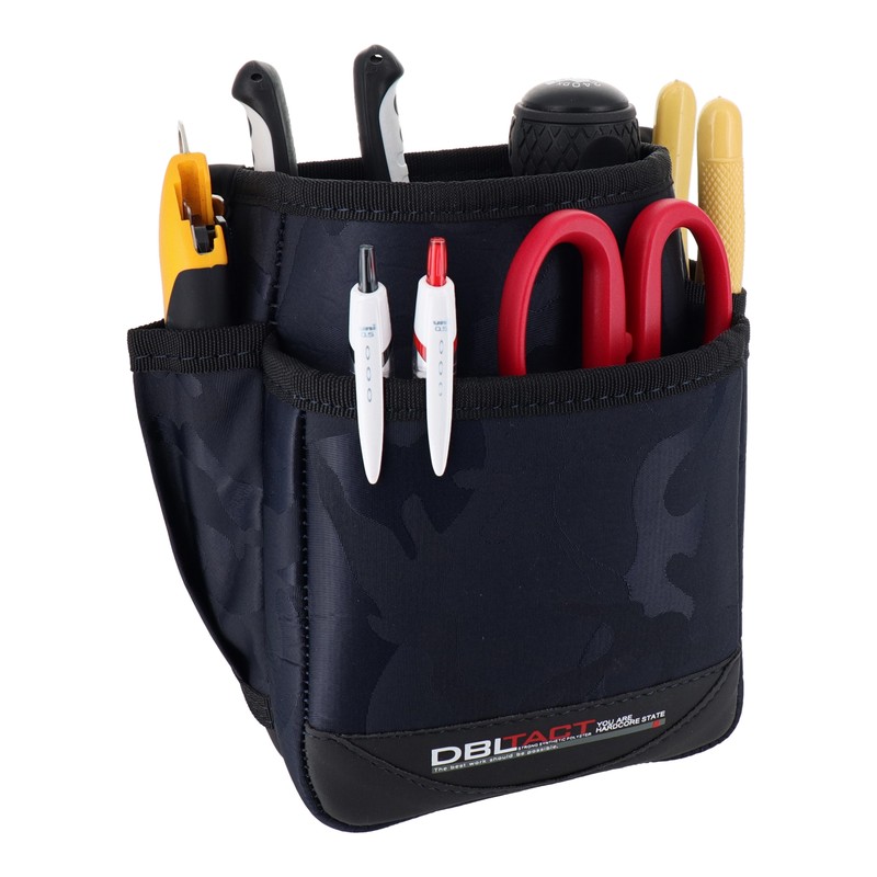 三共コーポレーション 4348295 腰袋 2段 ネイビー迷彩 #580107 1個（ご注文単位1個）【直送品】