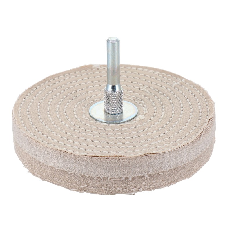 三共コーポレーション 4343148 軸付布バフ丸軸 100mm #010153 1個(ご注文単位1個)【直送品】