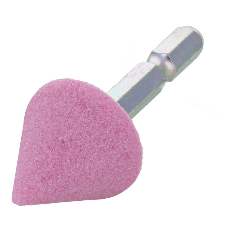 三共コーポレーション 4352010 PW6-46 六角軸軸付砥石 三角型 #80 #010397 1個（ご注文単位1個）【直送品】