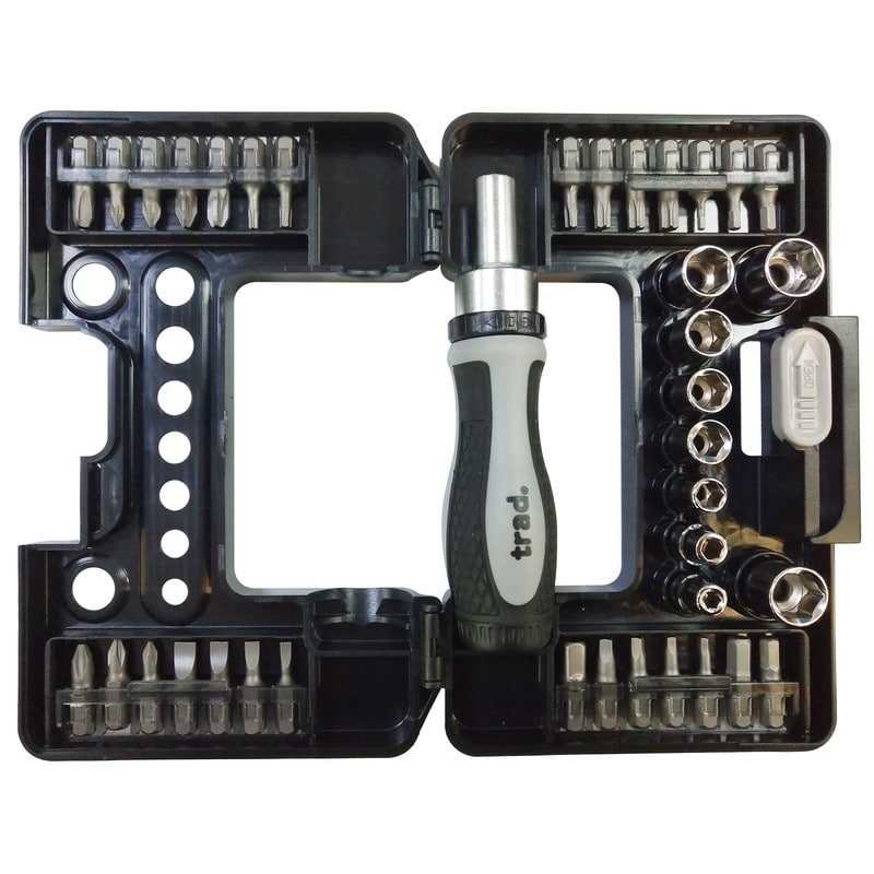 三共コーポレーション 434099 38PCS.ラチェットビット&ソケットセット #823307 1個(ご注文単位1個)【直送品】