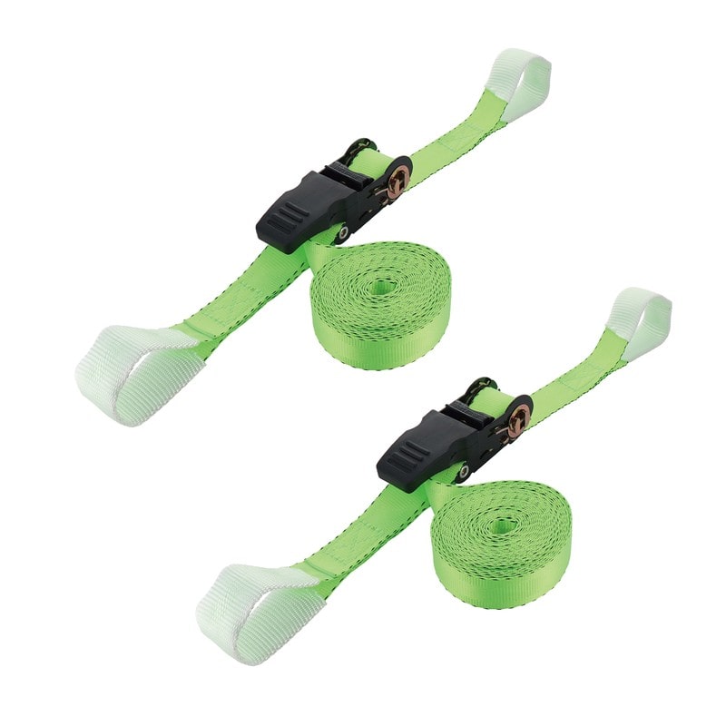 三共コーポレーション 4348350 ラチェット式荷締ベルトループ付シボリ5m×25mm #823518 1個（ご注文単位1個）【直送品】