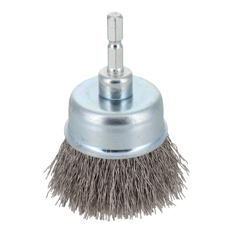 三共コーポレーション 4340473 六角軸カップブラシ ステンレス線 50mm #337056 1個(ご注文単位1個)【直送品】