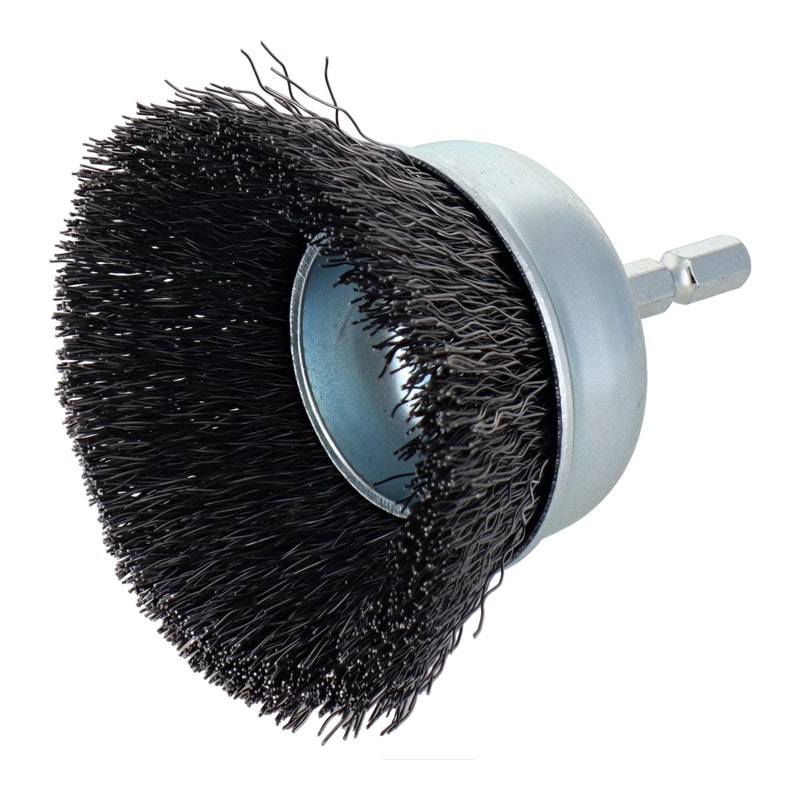 三共コーポレーション 4340472 六角軸カップブラシ 鋼線 65mm #337054 1個(ご注文単位1個)【直送品】