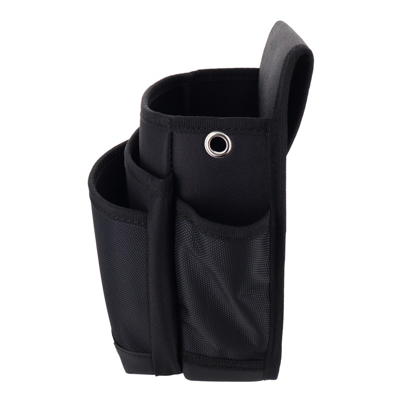 三共コーポレーション 4342236 3段腰袋・大 ブラック #581888 1個（ご注文単位1個）【直送品】