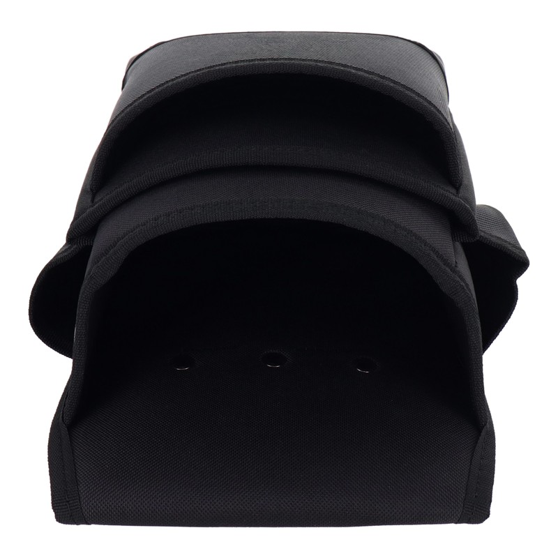 三共コーポレーション 4342236 3段腰袋・大 ブラック #581888 1個（ご注文単位1個）【直送品】