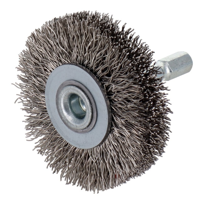 三共コーポレーション 4340467 六角軸ホイールブラシ ステンレス線 50mm #337018 1個(ご注文単位1個)【直送品】