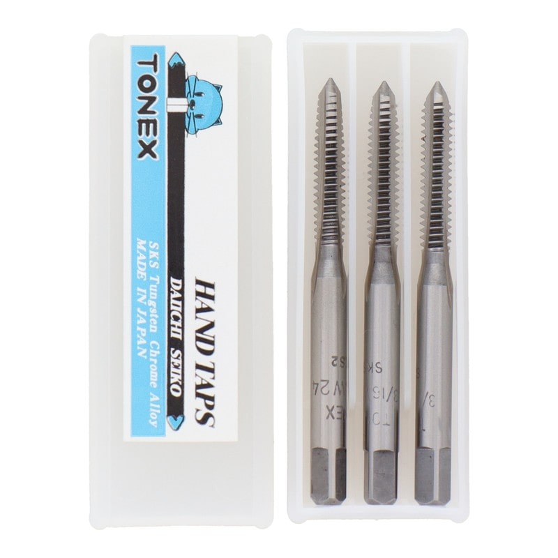 三共コーポレーション 4343840 ハンドタップセット ねじ径 3/16×W24 #110140 1個(ご注文単位1個)【直送品】