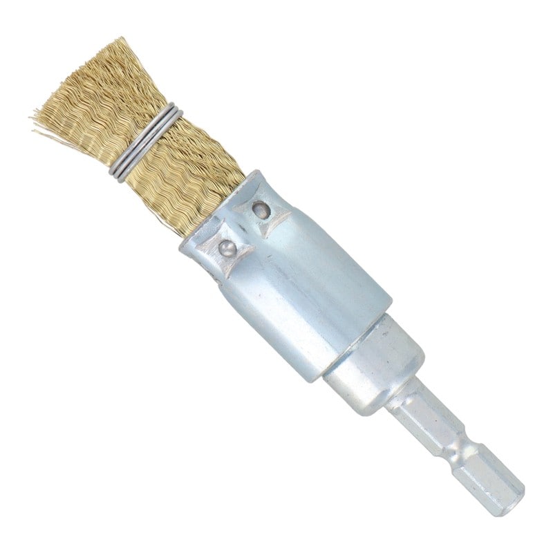 三共コーポレーション 4340482 六角軸筒型ブラシ 真鍮線 20mm #337080 1個（ご注文単位1個）【直送品】