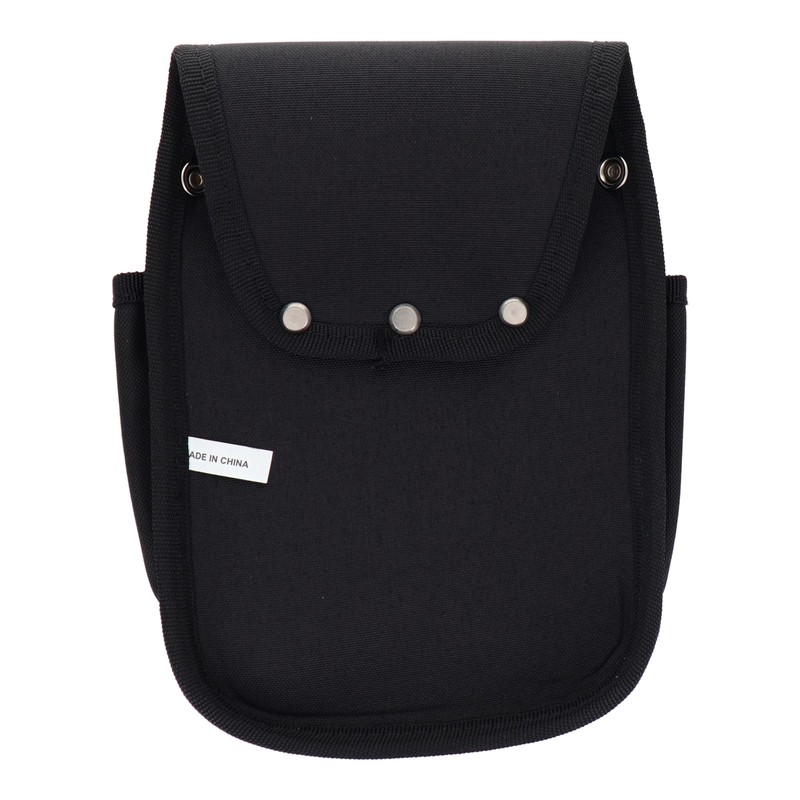 三共コーポレーション 4348948 2段腰袋 杢ブラック DTM-02S-BK 1個（ご注文単位1個）【直送品】