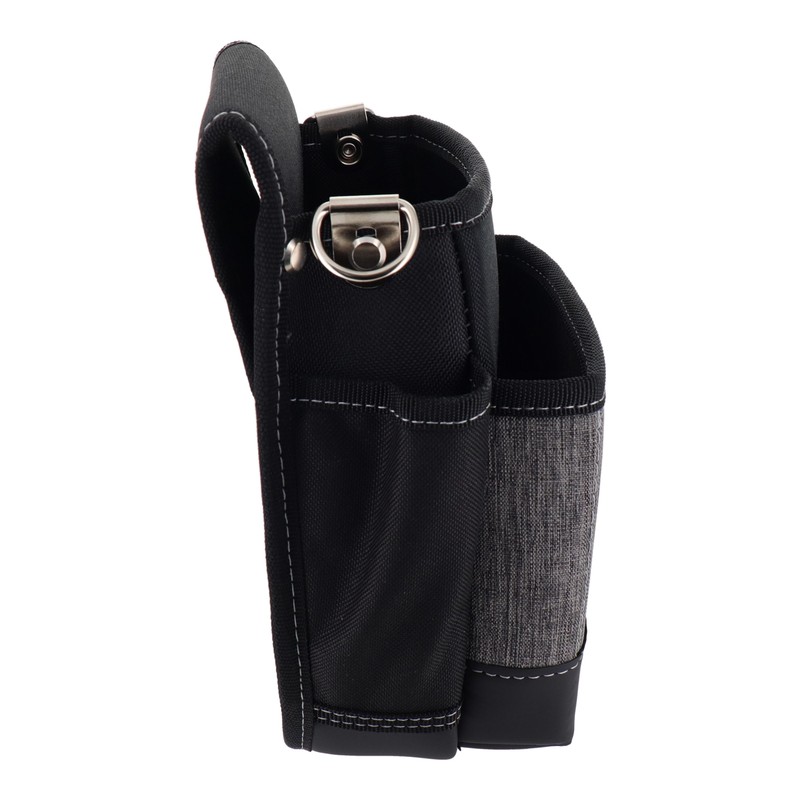 三共コーポレーション 4348949 2段腰袋 杢グレー DTM-02S-GL 1個（ご注文単位1個）【直送品】