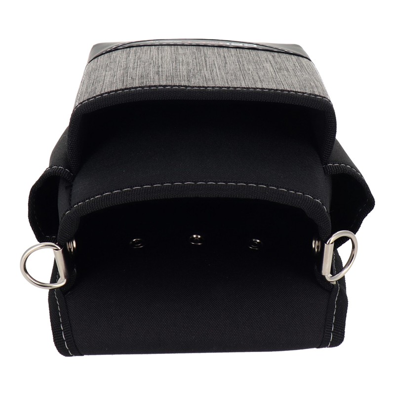 三共コーポレーション 4348949 2段腰袋 杢グレー DTM-02S-GL 1個（ご注文単位1個）【直送品】