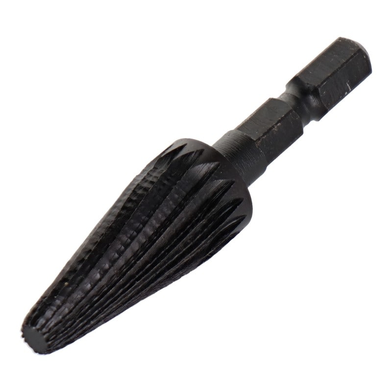 三共コーポレーション 4340412 六角軸回転ヤスリ カッター目 円錐先丸型 #402018 1個（ご注文単位1個）【直送品】