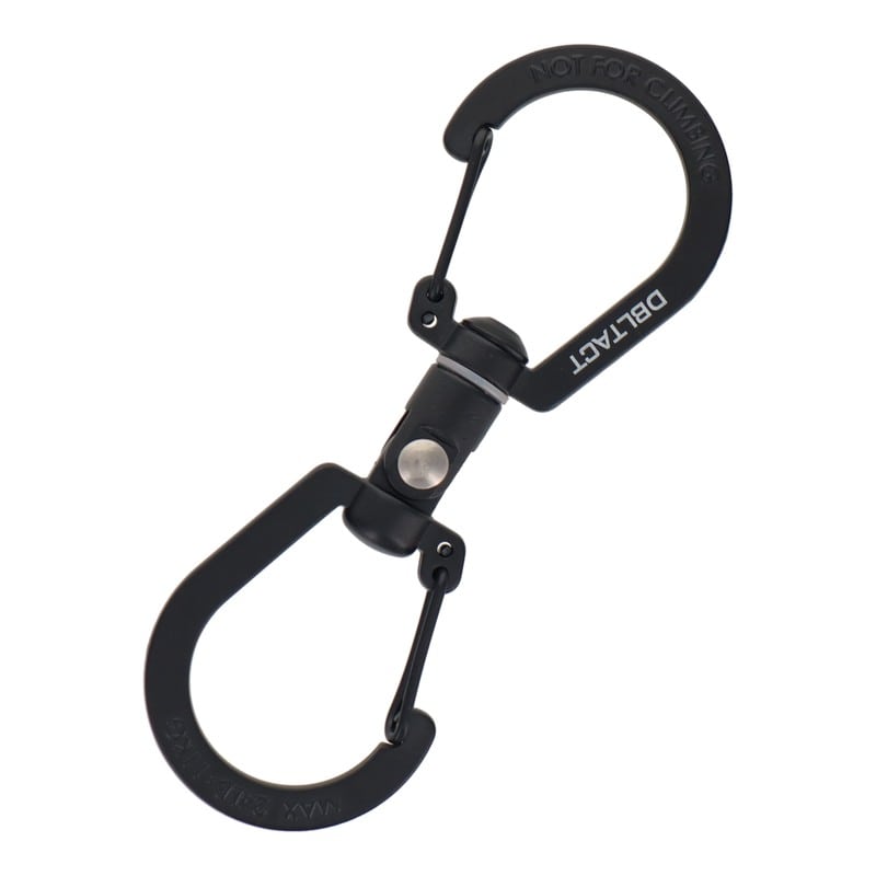 三共コーポレーション 4353409 S型ユニバーサルカラビナ 100mm ブラック #360519 1個（ご注文単位1個）【直送品】