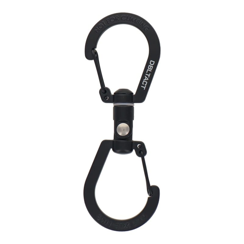 三共コーポレーション 4353409 S型ユニバーサルカラビナ 100mm ブラック #360519 1個(ご注文単位1個)【直送品】