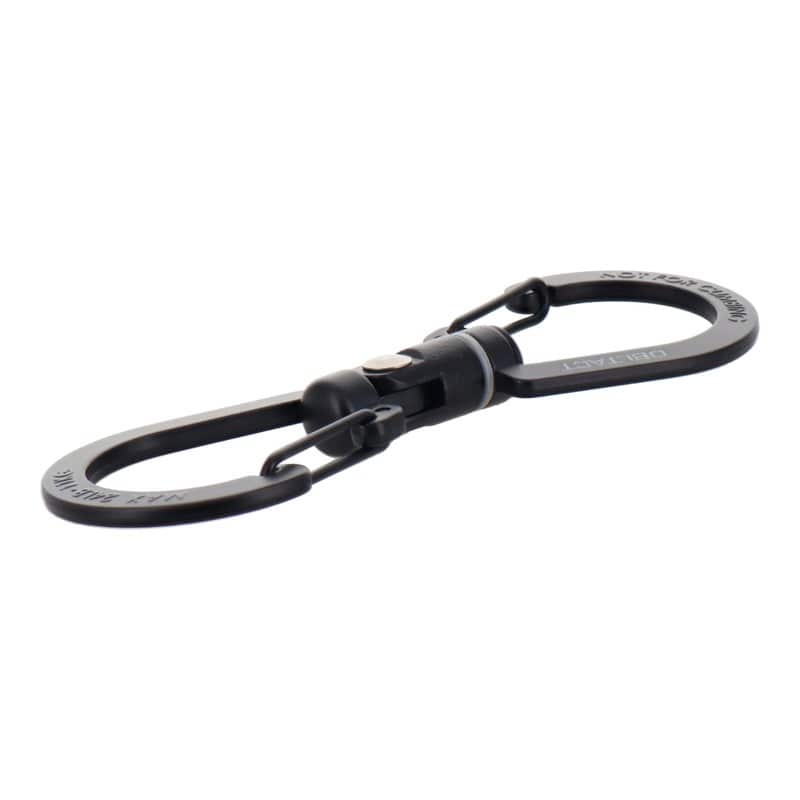 三共コーポレーション 4353409 S型ユニバーサルカラビナ 100mm ブラック #360519 1個(ご注文単位1個)【直送品】