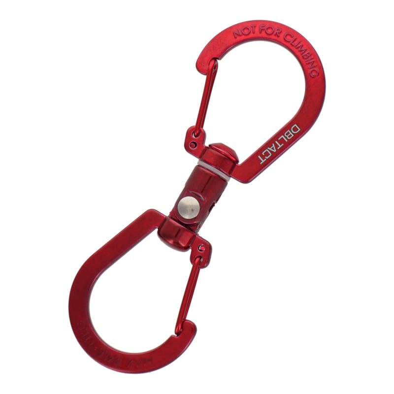三共コーポレーション 4353410 S型ユニバーサルカラビナ 100mm レッド #360520 1個（ご注文単位1個）【直送品】