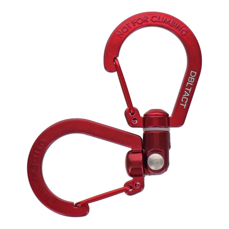 三共コーポレーション 4353410 S型ユニバーサルカラビナ 100mm レッド #360520 1個（ご注文単位1個）【直送品】