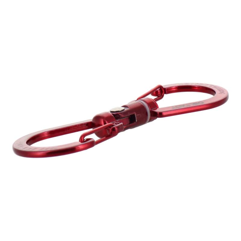 三共コーポレーション 4353410 S型ユニバーサルカラビナ 100mm レッド #360520 1個（ご注文単位1個）【直送品】