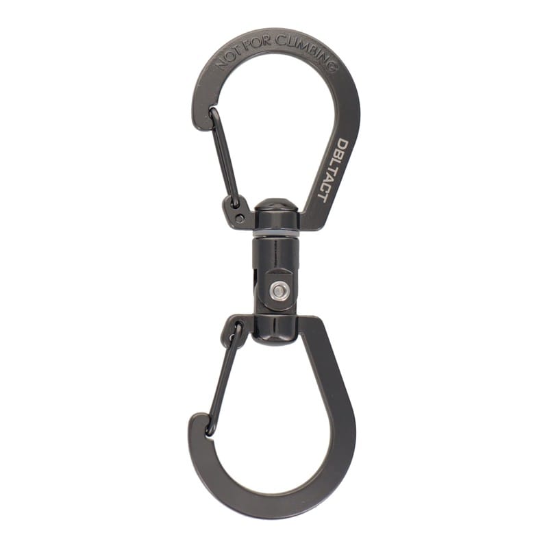 三共コーポレーション 4353411 S型ユニバーサルカラビナ 100mm ガンメタ #360521 1個(ご注文単位1個)【直送品】