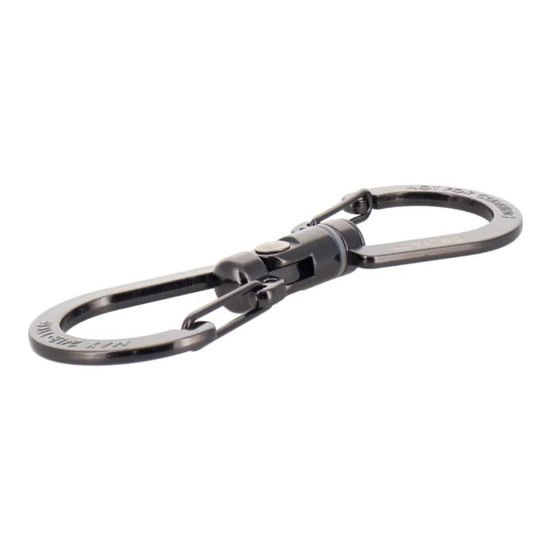 三共コーポレーション 4353411 S型ユニバーサルカラビナ 100mm ガンメタ #360521 1個(ご注文単位1個)【直送品】