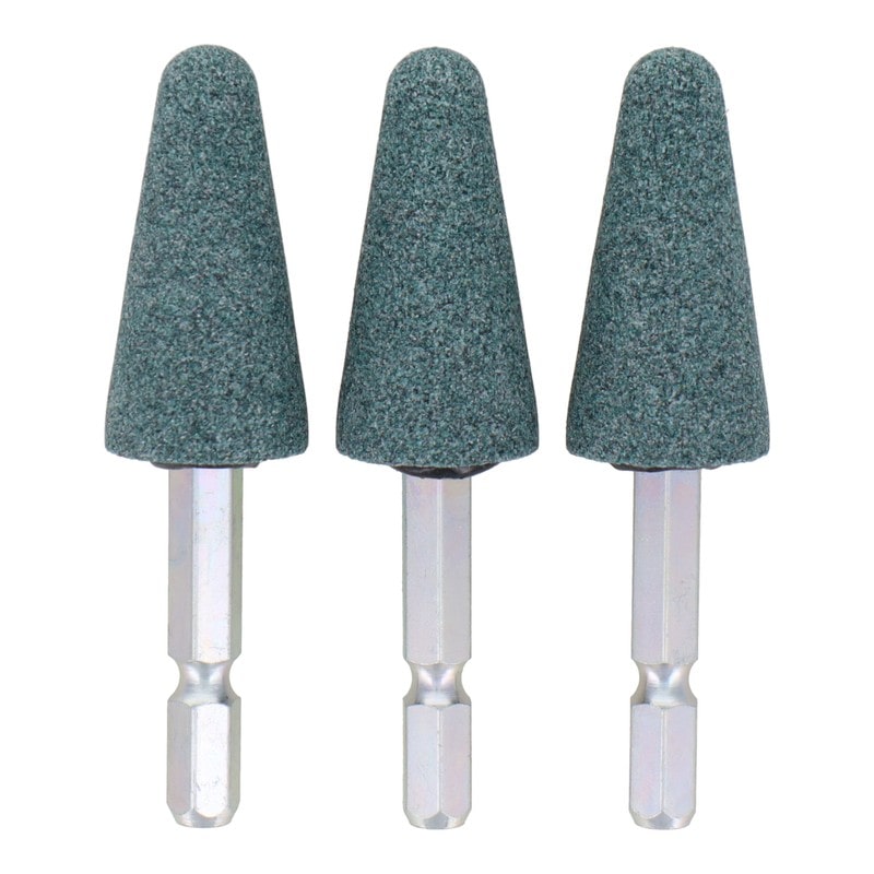 三共コーポレーション 4352806 SET3-GC616 六角軸軸付砥石 傘型 #80 1個（ご注文単位1個）【直送品】