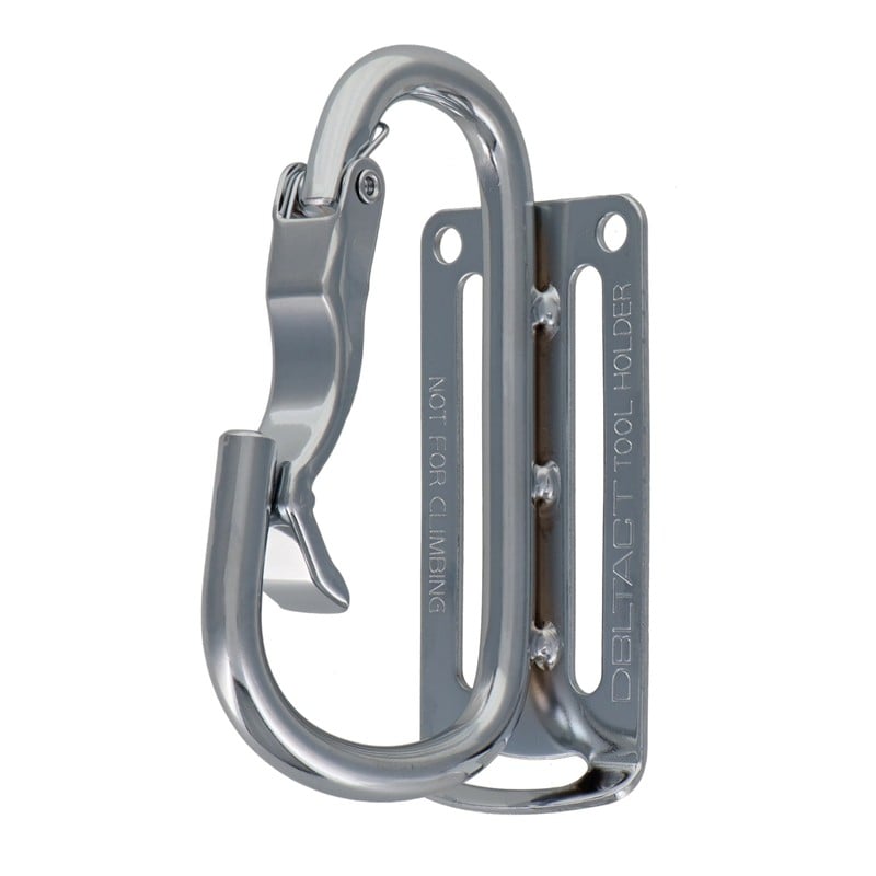 三共コーポレーション 4348282 カラビナ工具差 湾曲ゲート×爪付き シルバー #360251 1個（ご注文単位1個）【直送品】