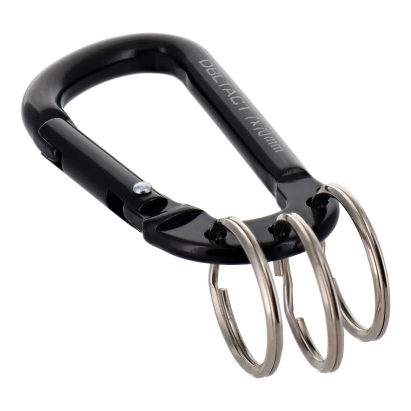 三共コーポレーション 4071290 アルミカラビナ キーリング付 3連 BKXBKM #360404 1個(ご注文単位1個)【直送品】