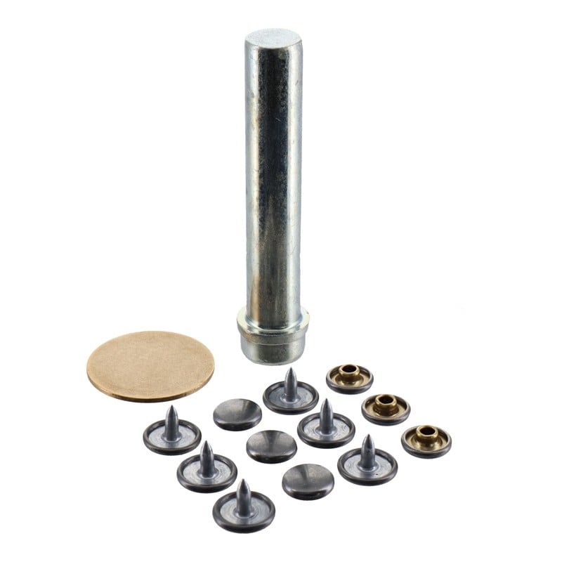 三共コーポレーション 4351979 カシメ一撃 中 黒ニッケル10組入 #606942 1個(ご注文単位1個)【直送品】