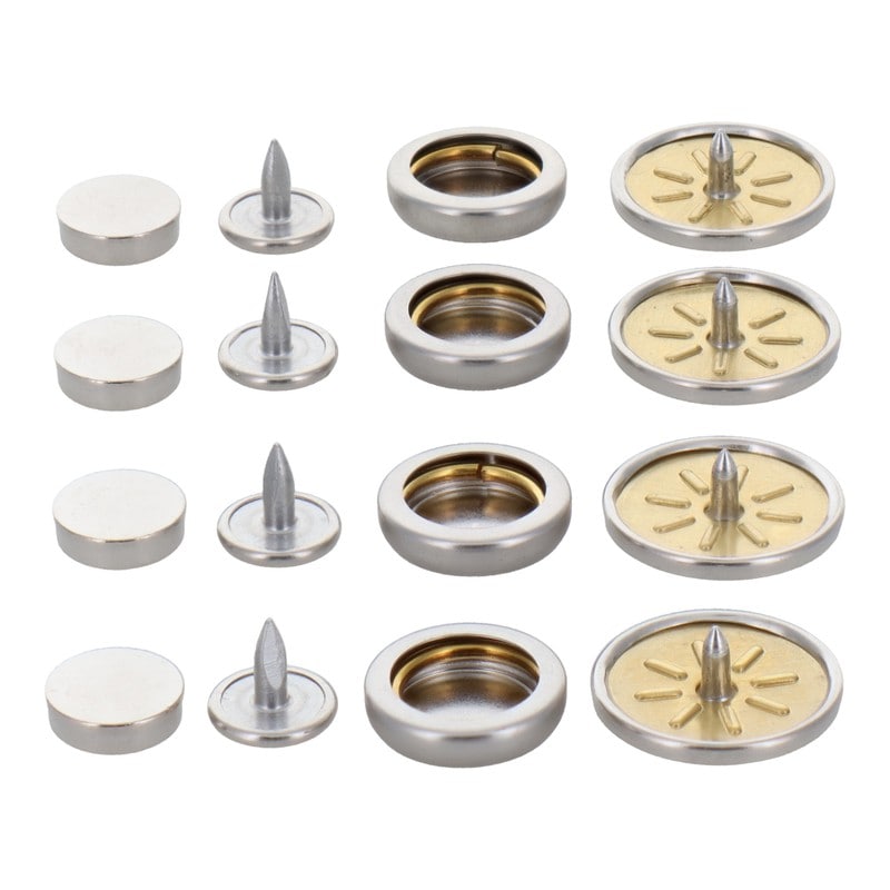 三共コーポレーション 4351993 ホック一撃 ホック玉 18mm シルバー4組入 #606927 1個(ご注文単位1個)【直送品】