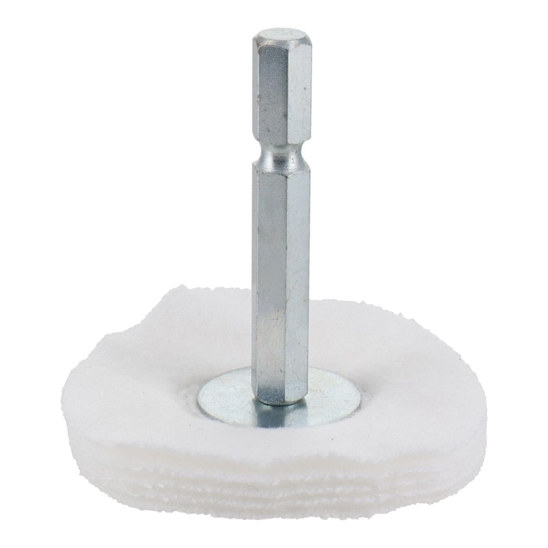 三共コーポレーション 4071345 六角軸軸付アルミ・真鍮仕上用布バフ 50mm #332309 1個(ご注文単位1個)【直送品】