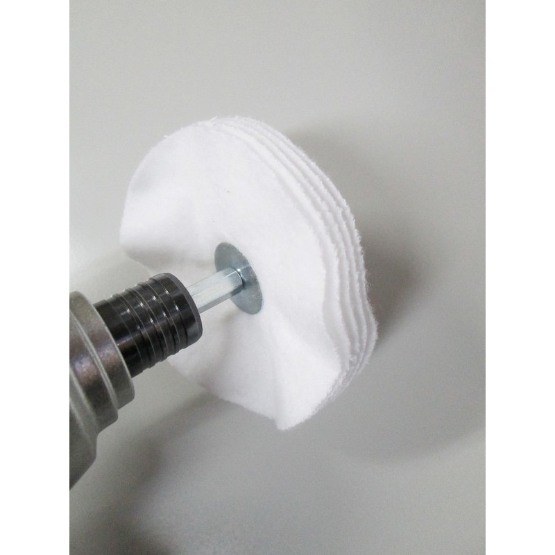 三共コーポレーション 4071345 六角軸軸付アルミ・真鍮仕上用布バフ 50mm #332309 1個(ご注文単位1個)【直送品】