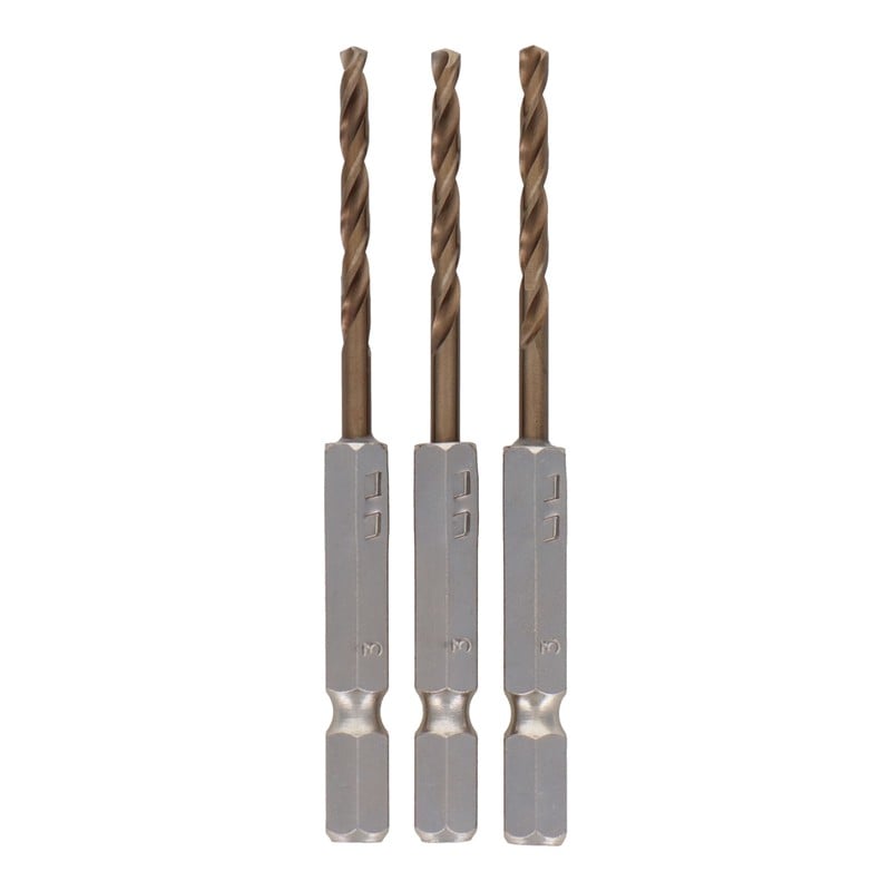 三共コーポレーション 434119 3本組SコバルトHSS鋼ドリル刃セット3.0mm #820356 1個（ご注文単位1個）【直送品】