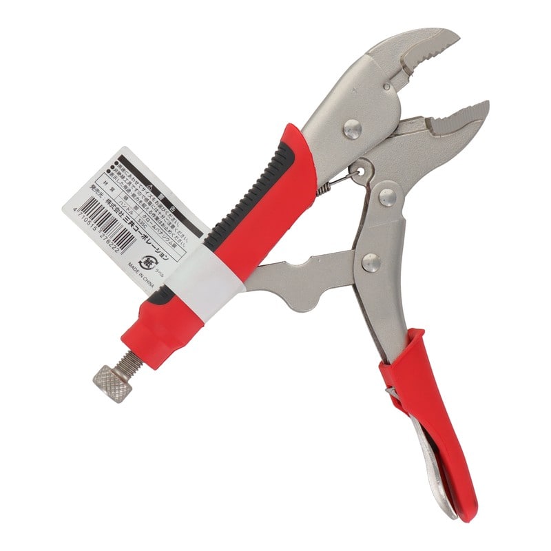 三共コーポレーション 4341147 グリップ付バイスプライヤー 175mm #820471 1個（ご注文単位1個）【直送品】