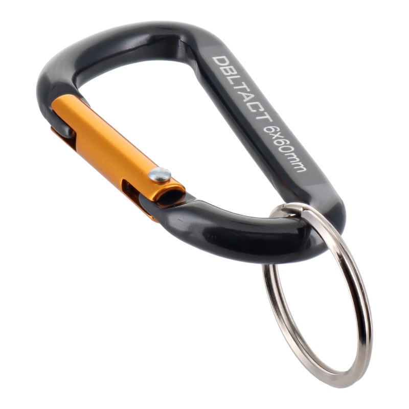 三共コーポレーション 4071249 アルミカラビナスタンダードφ6mmガンメタ×GD #360311 1個(ご注文単位1個)【直送品】