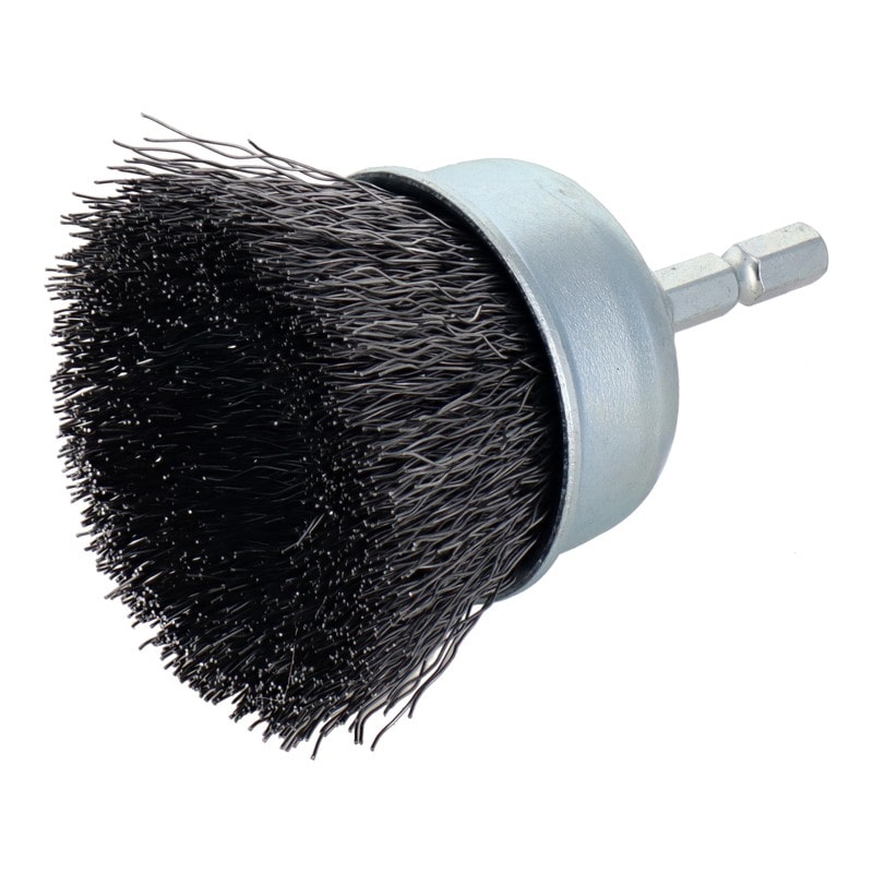 三共コーポレーション 4340471 六角軸カップブラシ 鋼線 50mm #337053 1個(ご注文単位1個)【直送品】