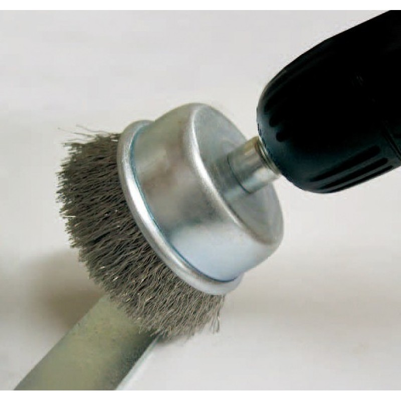 三共コーポレーション 4340471 六角軸カップブラシ 鋼線 50mm #337053 1個(ご注文単位1個)【直送品】