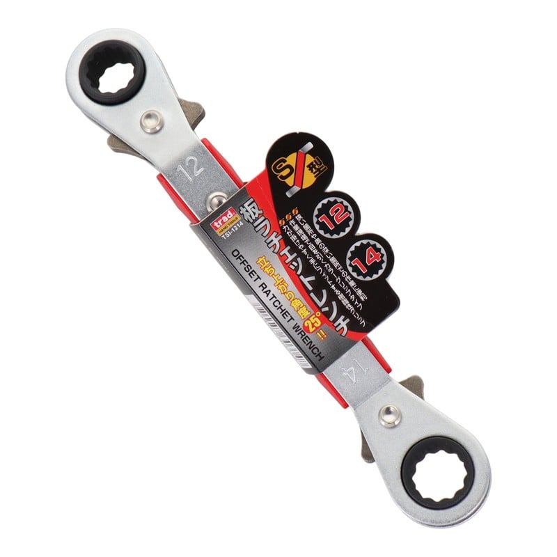 三共コーポレーション 4348727 板ラチェットレンチS型 12×14mm TSI-1214 1個(ご注文単位1個)【直送品】