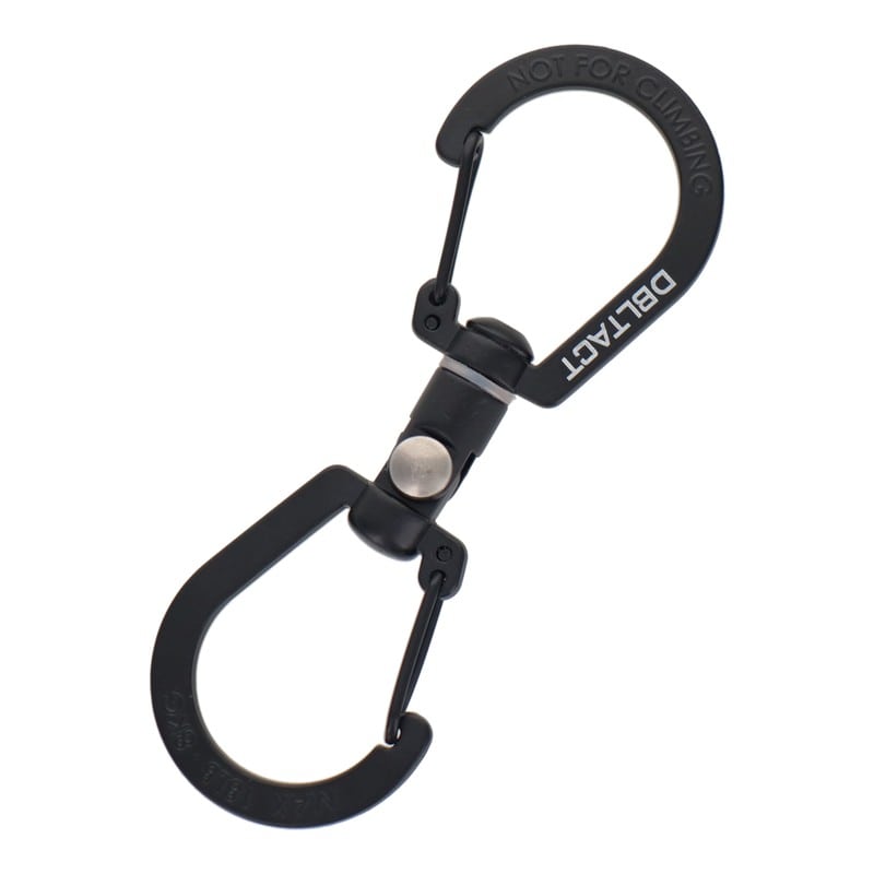 三共コーポレーション 4353406 S型ユニバーサルカラビナ 80mm ブラック #360516 1個（ご注文単位1個）【直送品】