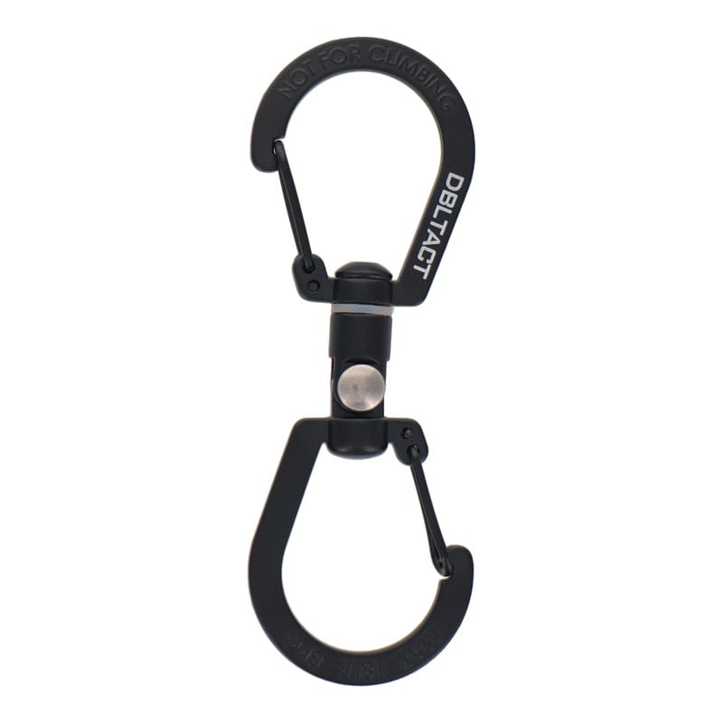 三共コーポレーション 4353406 S型ユニバーサルカラビナ 80mm ブラック #360516 1個（ご注文単位1個）【直送品】