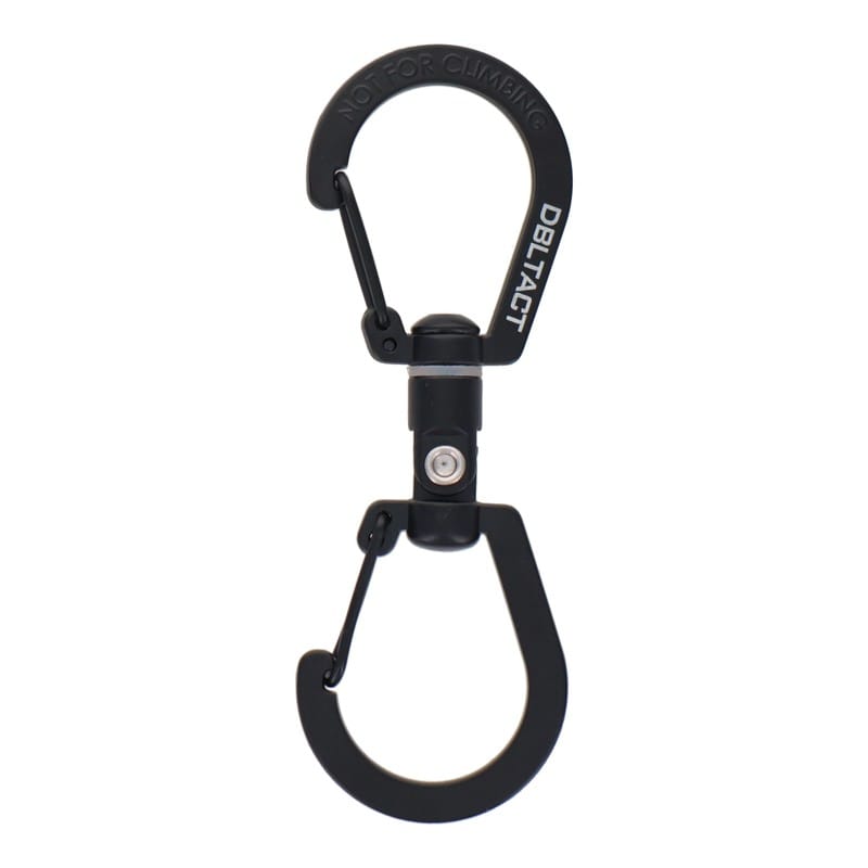 三共コーポレーション 4353406 S型ユニバーサルカラビナ 80mm ブラック #360516 1個（ご注文単位1個）【直送品】