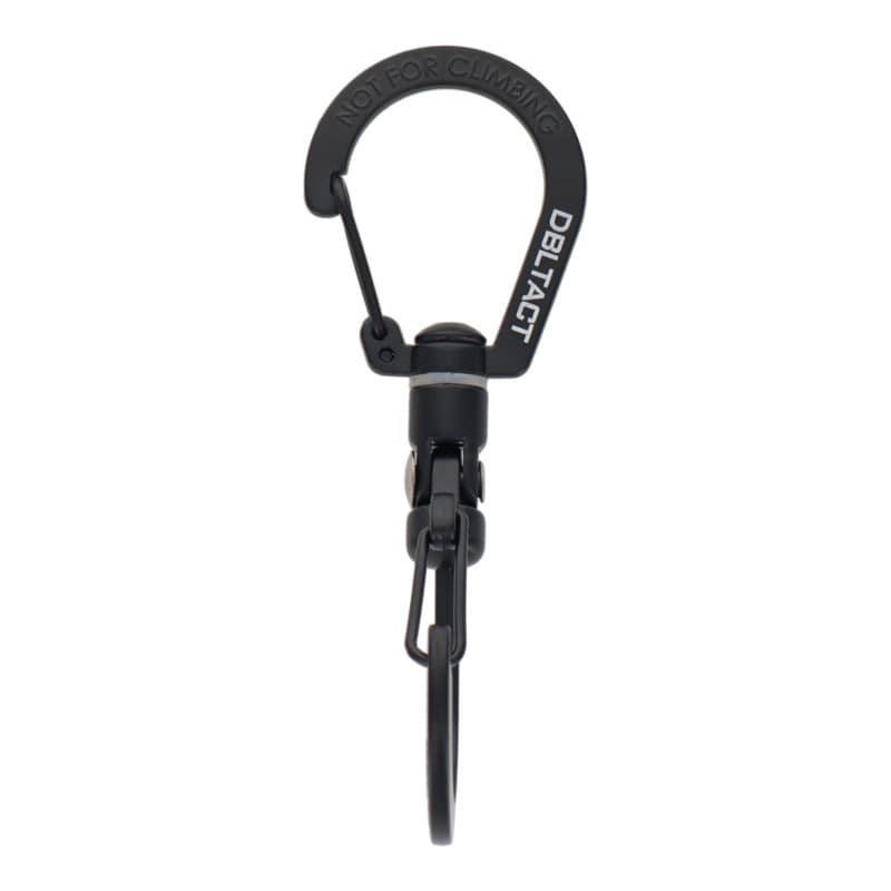 三共コーポレーション 4353406 S型ユニバーサルカラビナ 80mm ブラック #360516 1個（ご注文単位1個）【直送品】