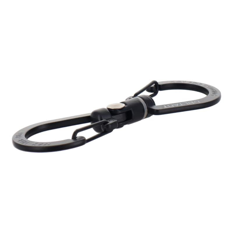 三共コーポレーション 4353406 S型ユニバーサルカラビナ 80mm ブラック #360516 1個（ご注文単位1個）【直送品】