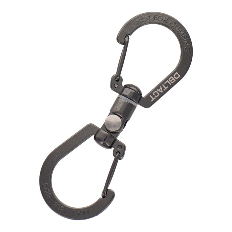 三共コーポレーション 4353408 S型ユニバーサルカラビナ 80mm ガンメタ #360518 1個（ご注文単位1個）【直送品】