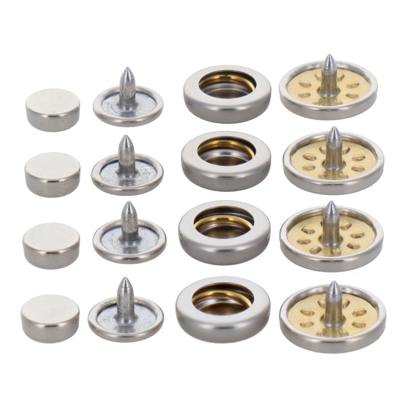 三共コーポレーション 4351997 ホック一撃 ホック玉 13mm シルバー4組入 #606935 1個（ご注文単位1個）【直送品】