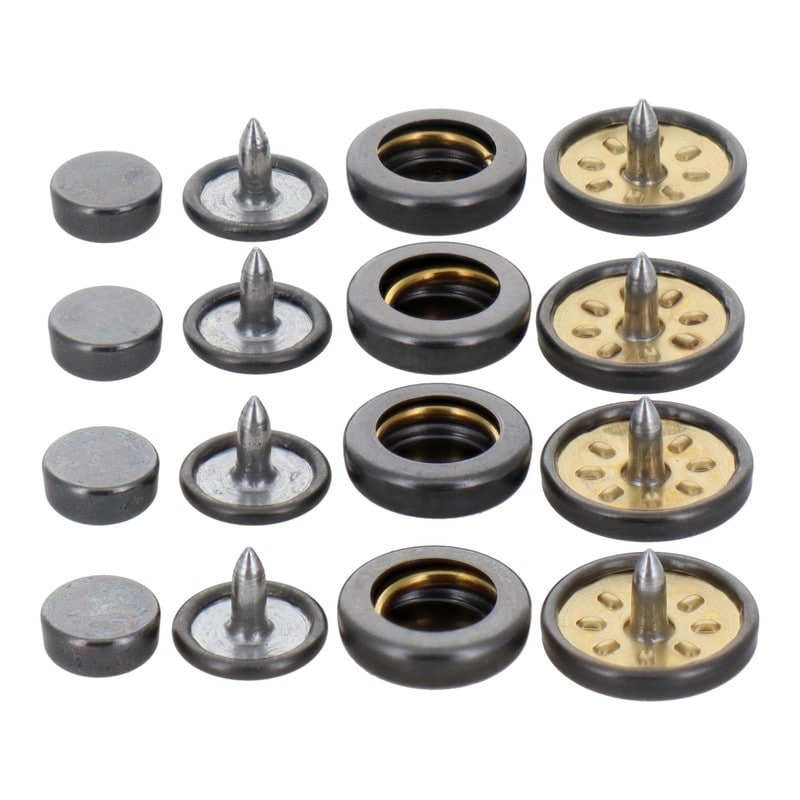 三共コーポレーション 4351998 ホック一撃 ホック玉 13mm 黒ニッケル4組入 #606936 1個（ご注文単位1個）【直送品】