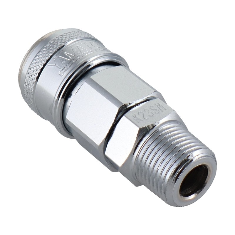 三共コーポレーション 4342834 エアー用ワンタッチソケット R3/8テーパーオネジ #714047 1個（ご注文単位1個）【直送品】