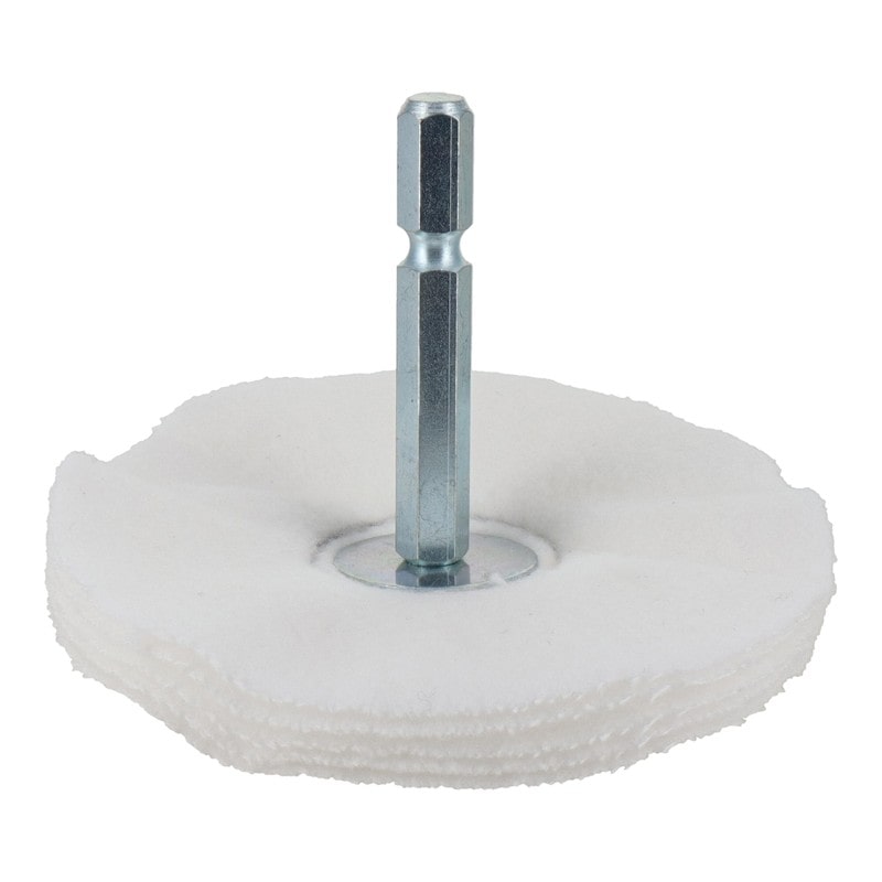 三共コーポレーション 4071346 六角軸軸付アルミ・真鍮仕上用布バフ 75mm #332310 1個（ご注文単位1個）【直送品】