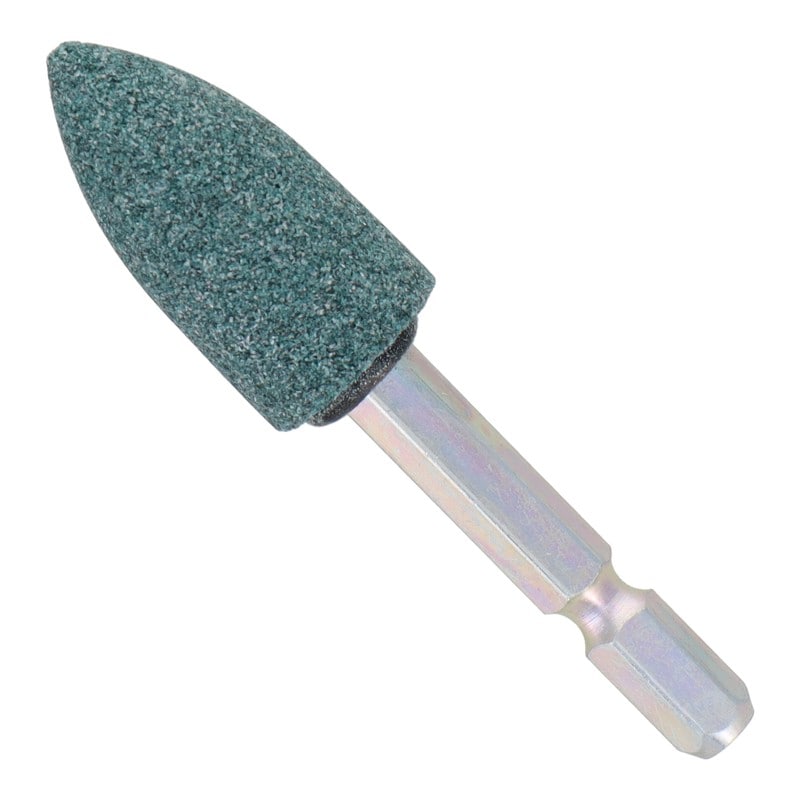 三共コーポレーション 4071312 GC6-25 六角軸軸付砥石 トンガリ型 #80 #010465 1個（ご注文単位1個）【直送品】