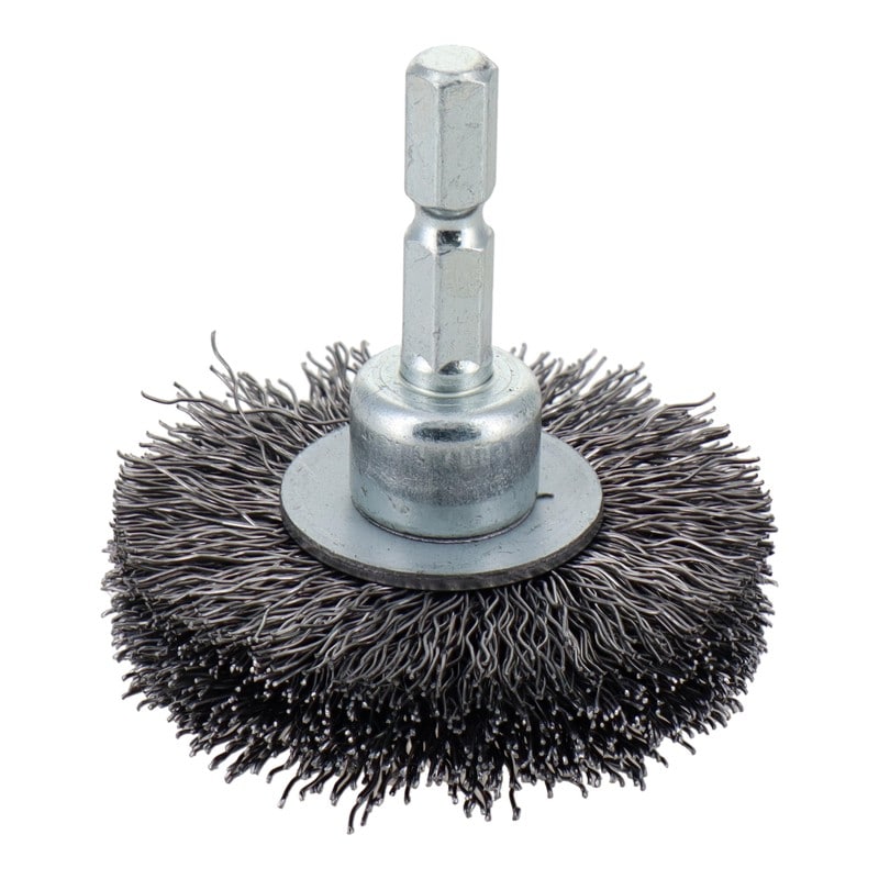 三共コーポレーション 4340465 六角軸ホイールブラシ 鋼線 50mm #337011 1個（ご注文単位1個）【直送品】