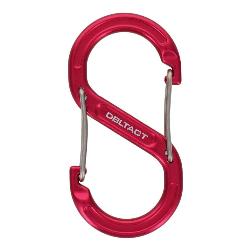 三共コーポレーション 4349000 アルミS型カラビナ 80mm レッド DT-AKS-80R 1個（ご注文単位1個）【直送品】